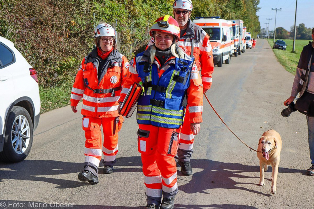 Große Katastrophenschutz-Übung bei Firma Rigdon in Günzburg