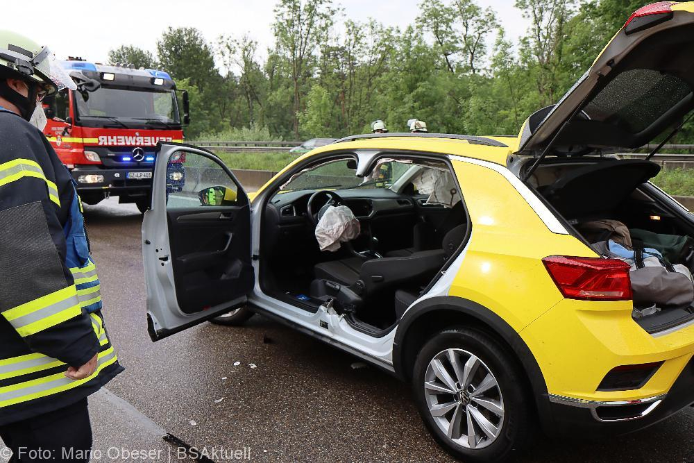 Unfall A8 Leipheim Elchingen 23052022