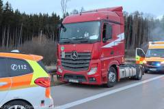 A8 Brand Lkw Zusmarshausen - Burgau 14022022 30