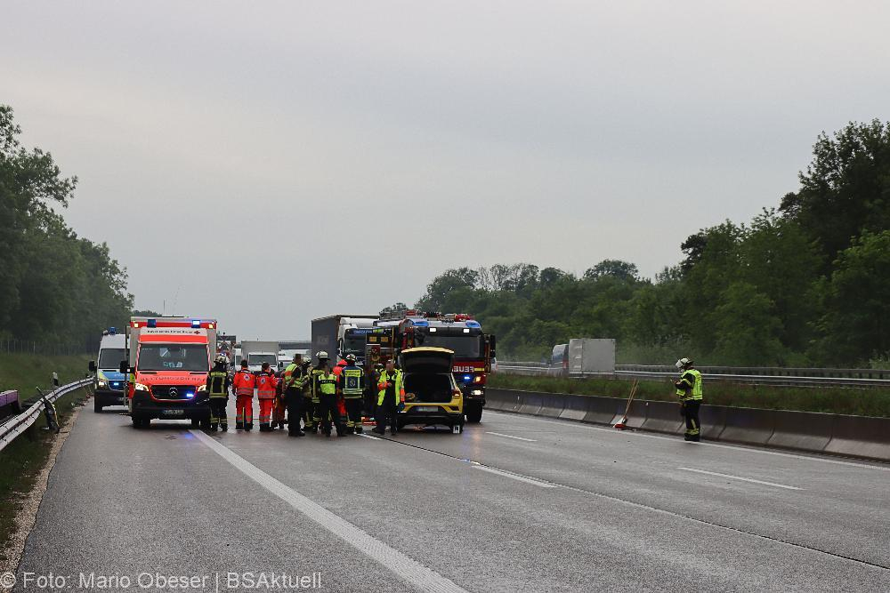 Unfall A8 Leipheim Elchingen 23052022