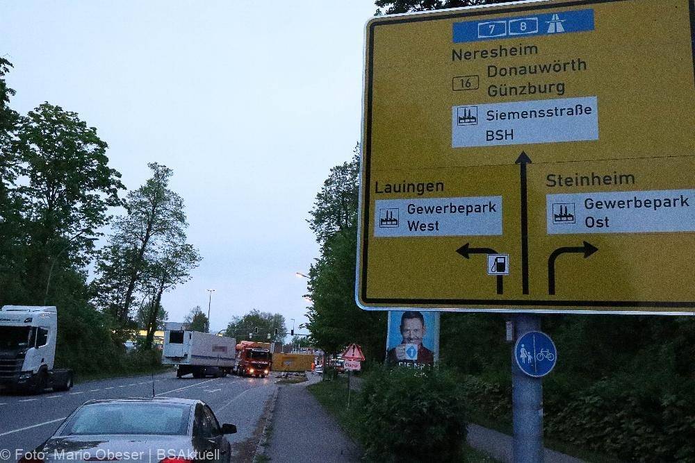 Unfall Lkw kollidieren Dillingen